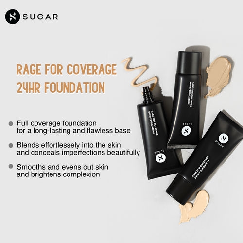 SUGAR Rage For Coverage 24hr Foundation - 40 Breve (25ml)