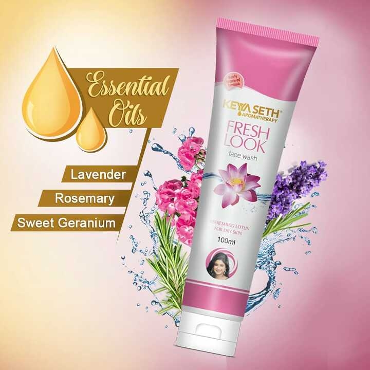 Keya Seth Lotus Face Wash, Keya Seth Aromatherapy Fresh Look Lotus Face Wash,100ml