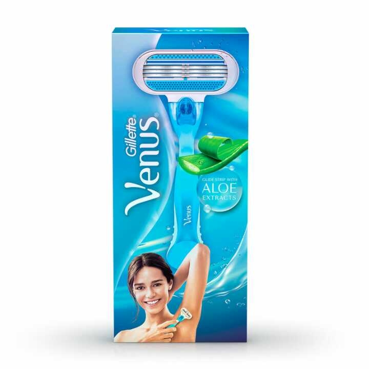 Venus Hair Removal Razor for Women with Aloe Vera