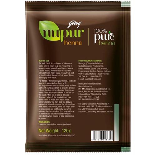 Nupur Henna  Godrej Nupur Heena,120gm 