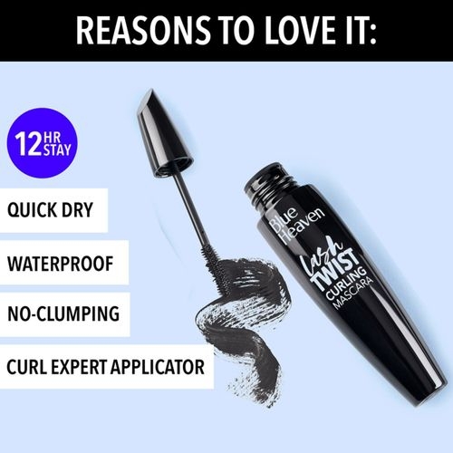 Blue Heaven Lash Twist Curling Mascara - Black(12ml)