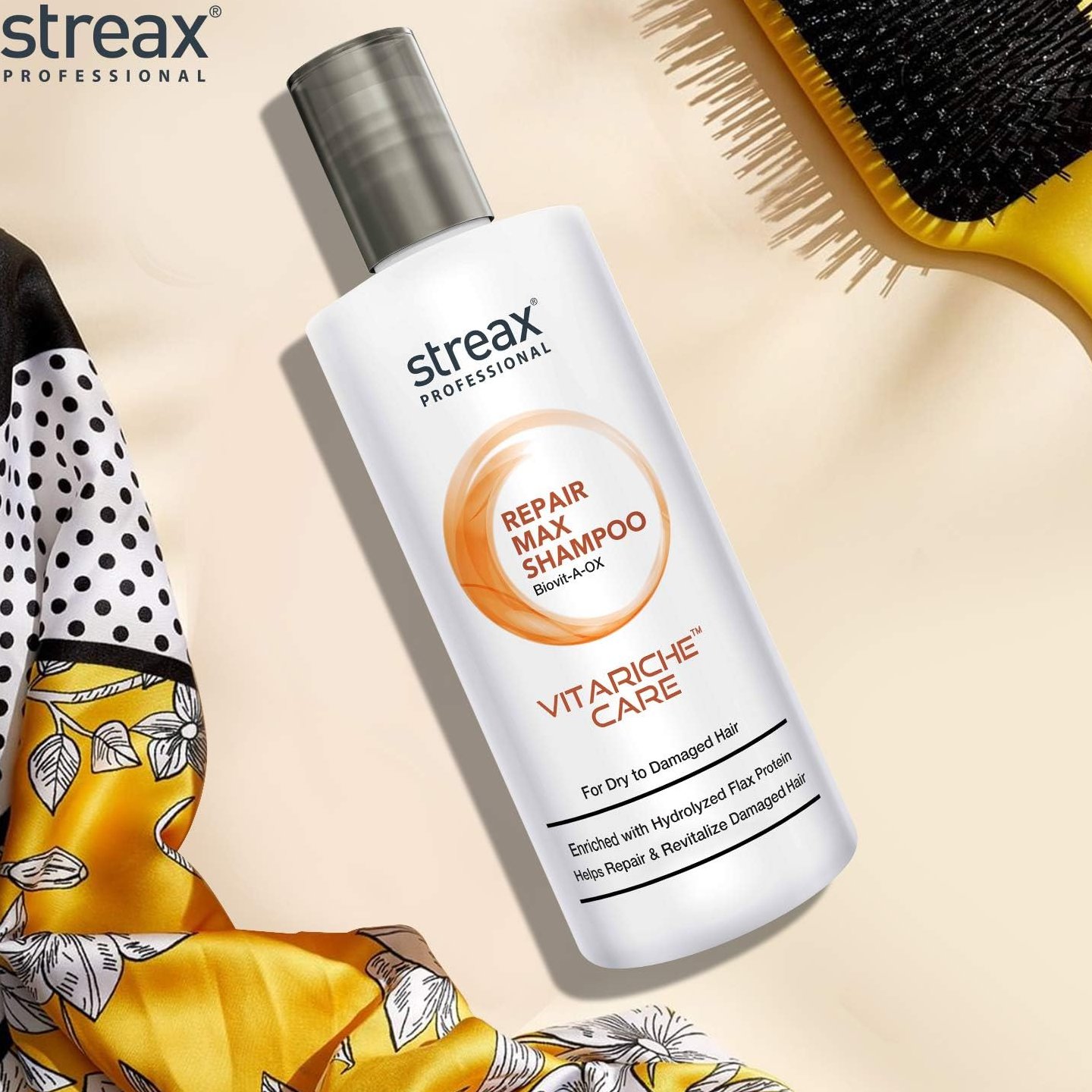 Streax Pro Vitariche Repair Max Shampoo, 300ml