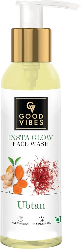 Good vibes Good Vibes Ubtan Insta Glow Face Wash, 120 ml