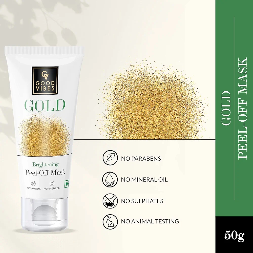 Good vibes  Good Vibes Gold Brightening Peel Off Mask, 50 g