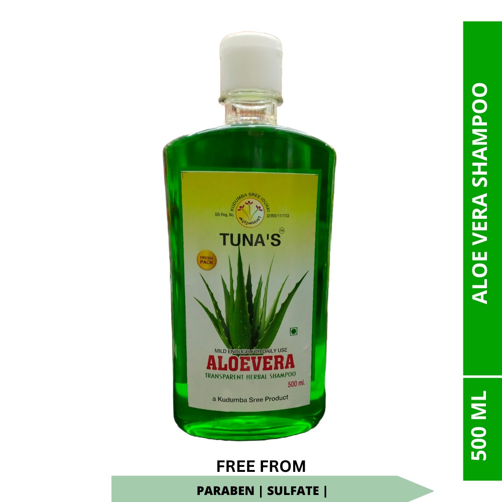 Tuna's® Herbal Aloevera Shampoo For Hair Strength - Herbal, 500ML