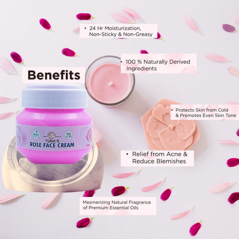 Tuna's® Rose Face Cream - 100gm