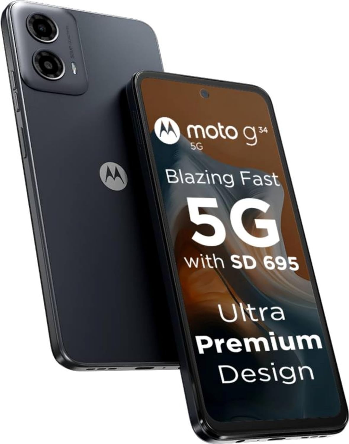 Motorola G34 5G ( coal Black, 8GB RAM, 128GB Storage) - coal black, 8GB-128GB