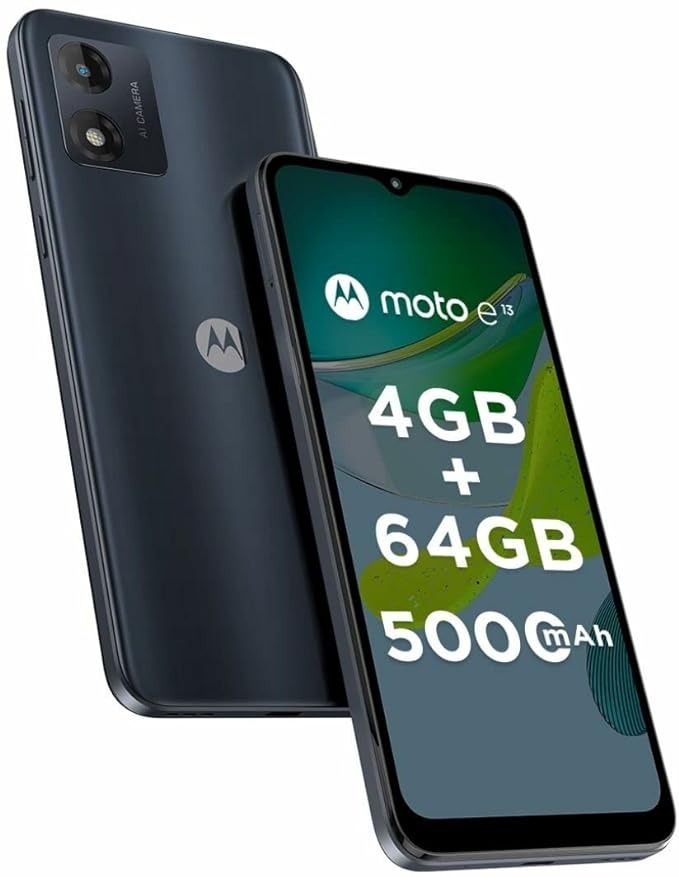 Motorola E13 (black, 8GB RAM 128GB Storage) - Black, 8GB-128GB