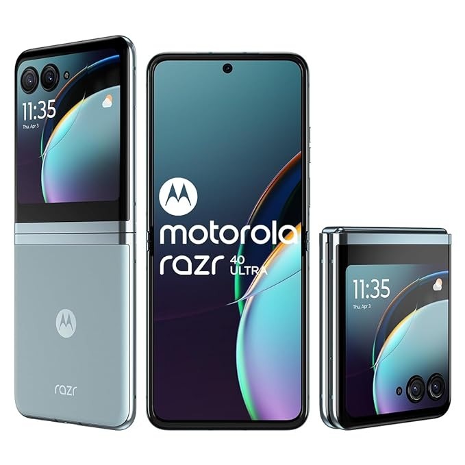 Motorola razr 40 Ultra (glacier blue, 8GB RAM, 256GB Storage)  - glacier blue, 8GB-256GB