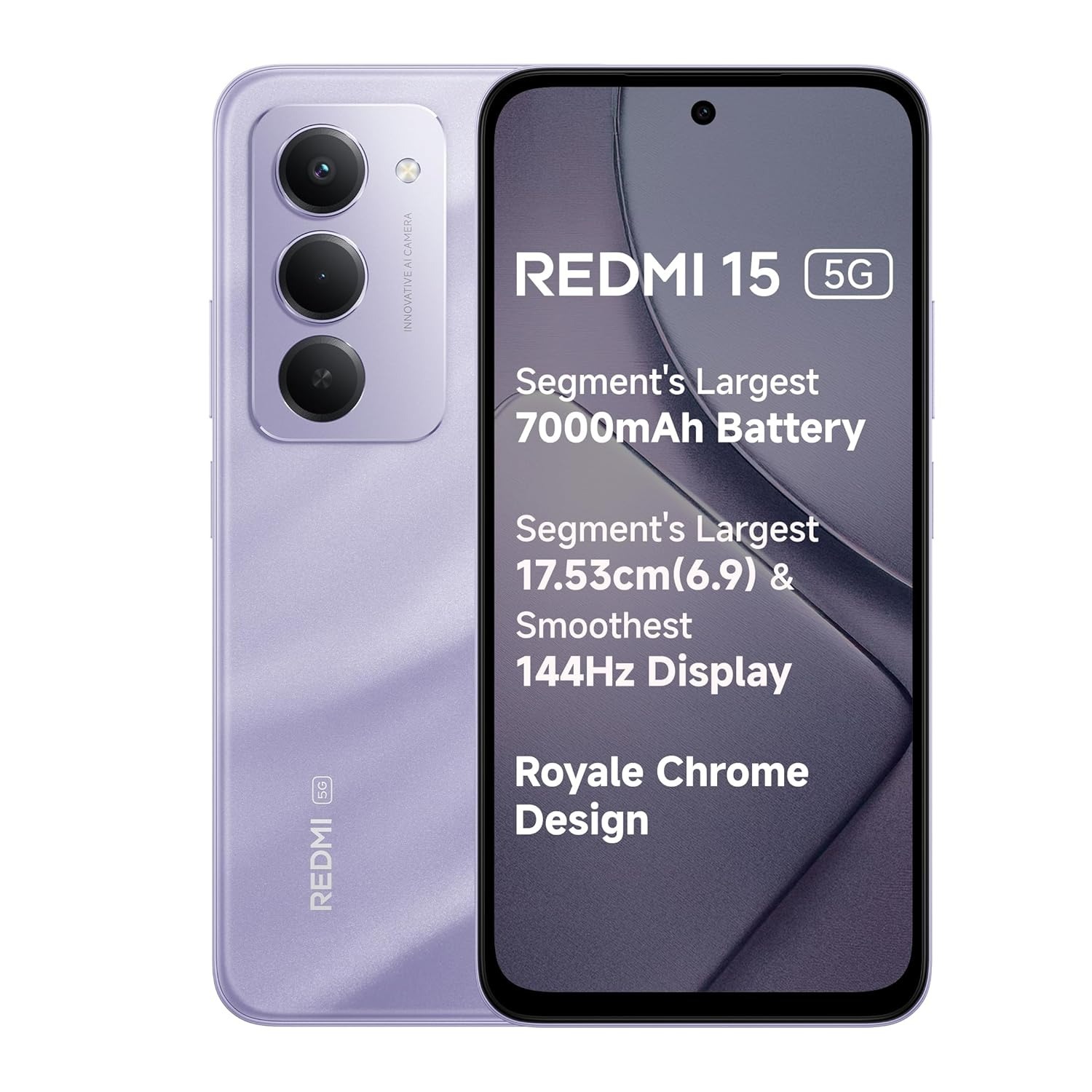 Redmi 15 5G (White, 8GB + 128GB)
