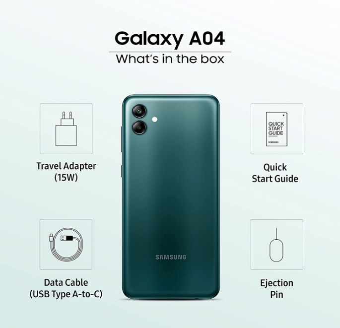 SAMSUNG Galaxy A04 (Green, 64 GB)  (4 GB RAM) - green, 4GB-64GB