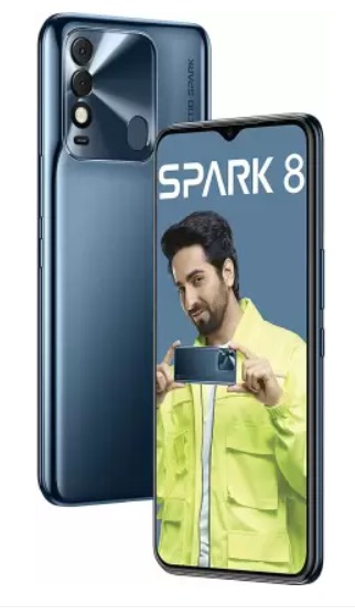 Tecno Spark 8 (Atlantic Blue, 64 GB)  (2 GB RAM) - atlantic blue, 2GB-64GB