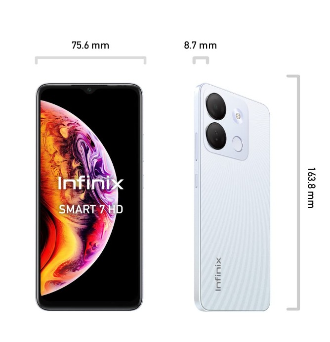 Infinix Smart 7 HD (Jade White, 64 GB)  (2 GB RAM) - jade white, 2GB-64GB