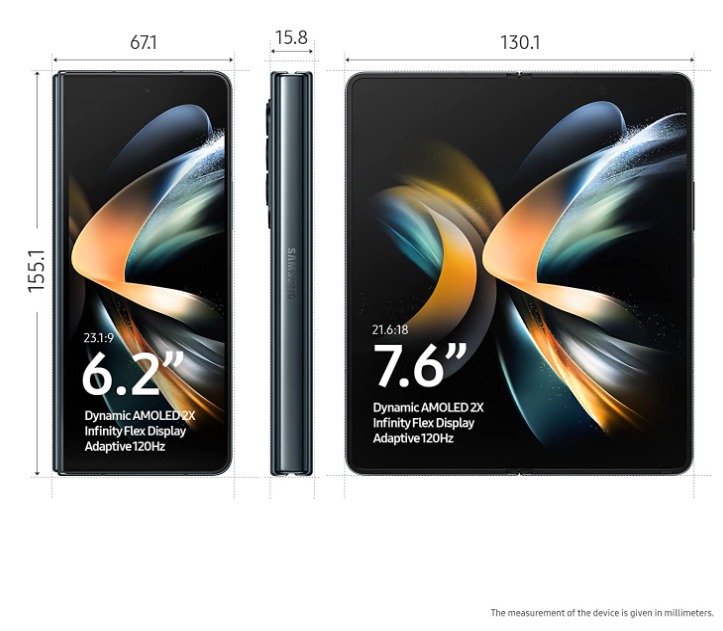 SAMSUNG Galaxy Z Fold4 5G (GrayGreen, 256 GB)  (12 GB RAM) - graygreen, 12GB-256GB