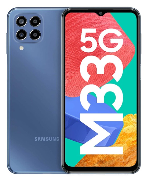 SAMSUNG Galaxy M33 5G (Deep Ocean Blue, 128 GB)  (8 GB RAM) - deep ocean blue, 8GB-128GB