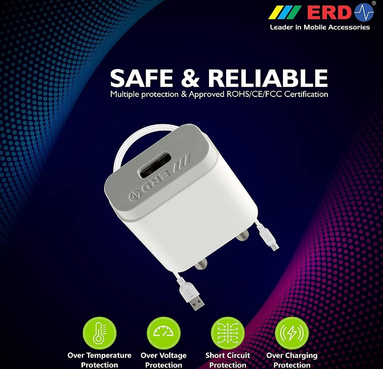 ERD Mobile Charger 2.4 Amp Micro USB