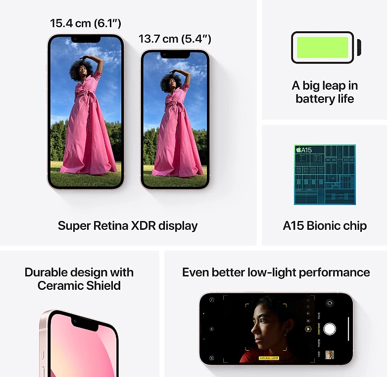 APPLE iPhone 13 (PINK, 256 GB) - Pink, 256GB