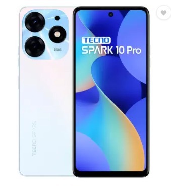 Tecno Spark 10 Pro (Pearl White, 128 GB)  (8 GB RAM) - PEARL WHITE, 8GB-128GB