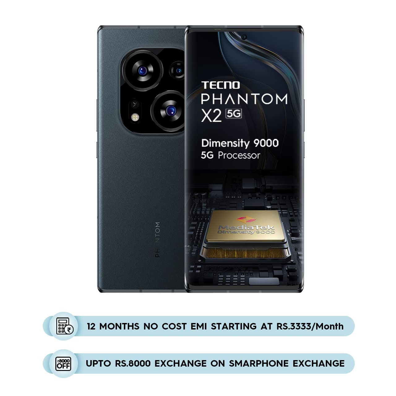 Tecno Phantom X2 5G (Stardust Grey, 256 GB)  (8 GB RAM) - stardust grey, 8GB-256GB
