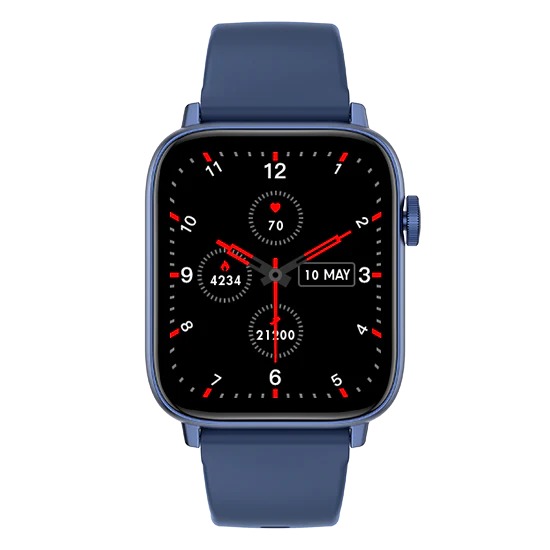 Fire-Boltt Hercules 1.83" Large Display, BT Calling with Voice Assist & Metal Body Smartwatch  (Navy Blue Strap, Free Size) - BLUE, 1.83