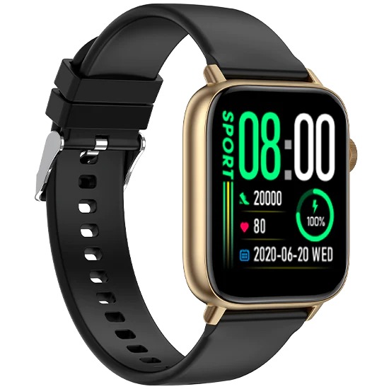 Fire-Boltt Hercules 1.83" Large IPS Display Bluetooth Calling Smartwatch Smartwatch  (Gold, Black Strap, Free Size) - GOLD BLACK, 1.83