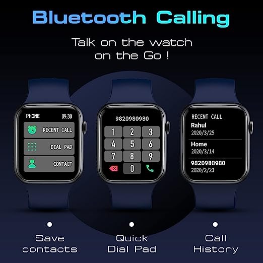 Fire-Boltt Call Bluetooth Calling Smartwatch with SpO2 & 1.7” Metal Body - BLUE, 1.7