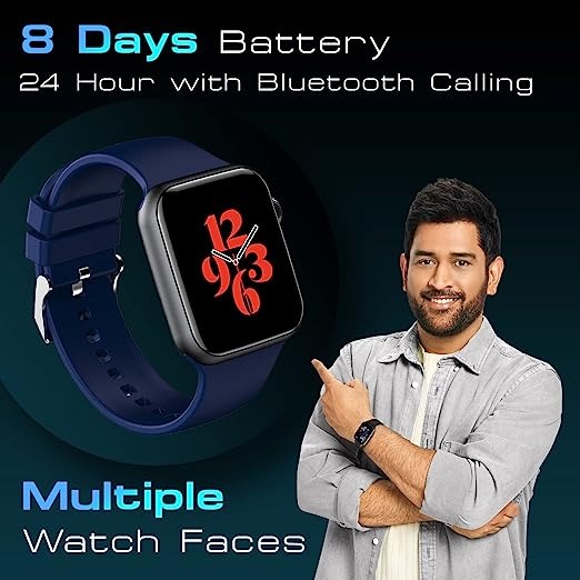 Fire-Boltt Call Bluetooth Calling Smartwatch with SpO2 & 1.7” Metal Body - BLUE, 1.7