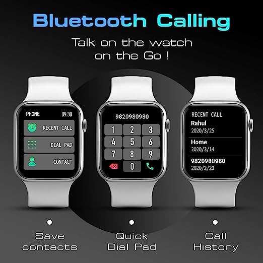 Fire-Boltt Call Bluetooth Calling Smartwatch with SpO2 & 1.7” Metal Body - WHITE, 1.7