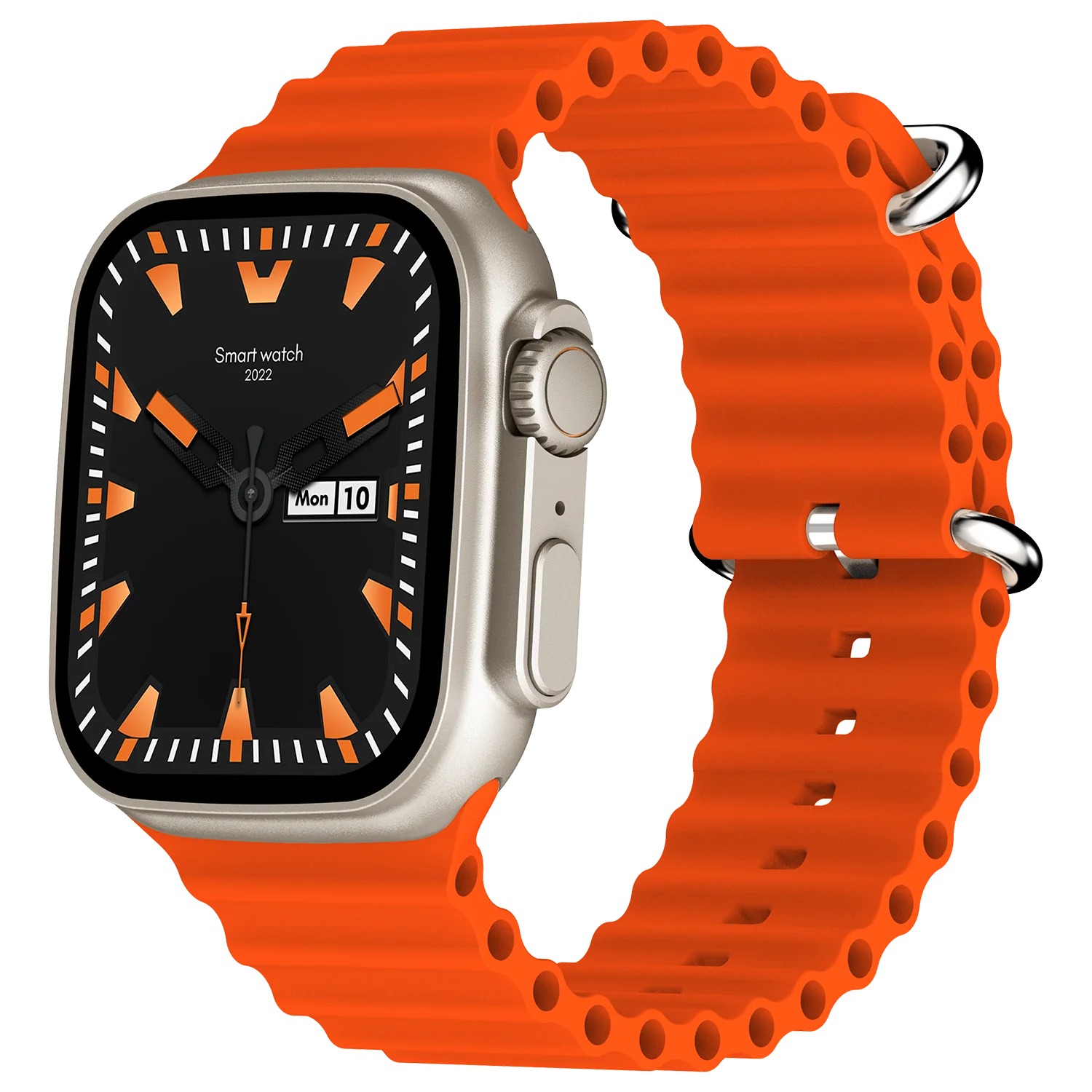 Fire-Boltt Warrior 1.96'' Largest Display, BT Calling Smartwatch with 120+ sports modes Smartwatch  (Orange Strap, Free Size) - ORANGE, 1.96