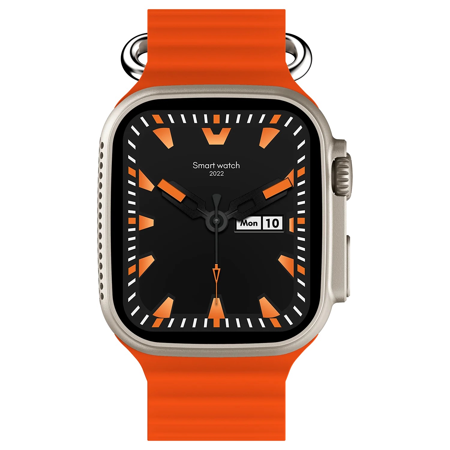 Fire-Boltt Warrior 1.96'' Largest Display, BT Calling Smartwatch with 120+ sports modes Smartwatch  (Orange Strap, Free Size) - ORANGE, 1.96