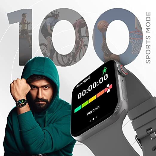 Fire-Boltt Visionary 1.78" AMOLED Bluetooth Calling Smartwatch  - DARK GREY, 1.78