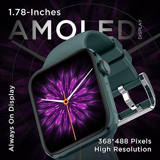 Fire-Boltt Visionary 1.78" AMOLED Bluetooth Calling Smartwatch  - GREEN, 1.78
