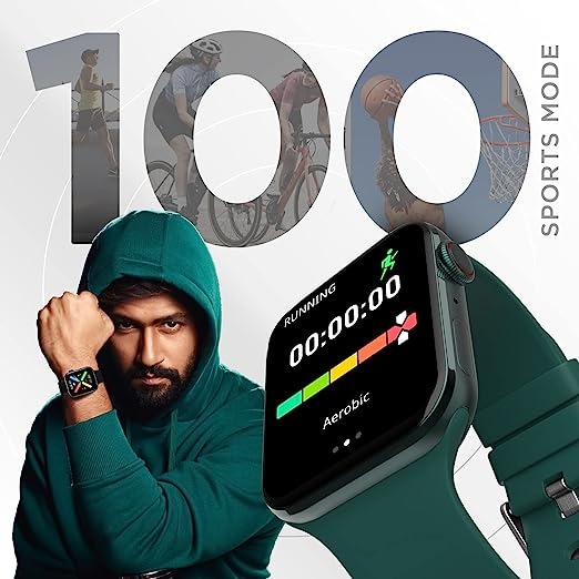 Fire-Boltt Visionary 1.78" AMOLED Bluetooth Calling Smartwatch  - GREEN, 1.78