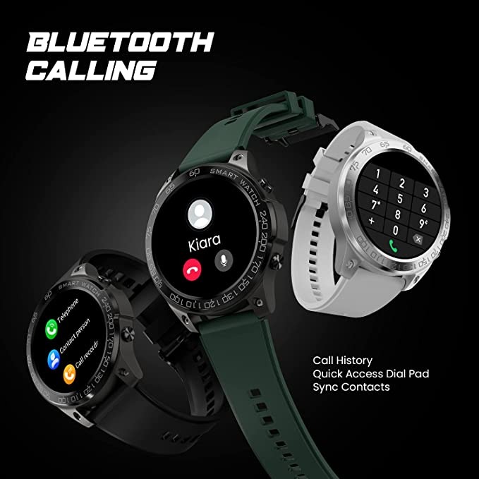 Fire-Boltt Dagger 1.43" AMOLED Display Smartwatch - green, 1.43