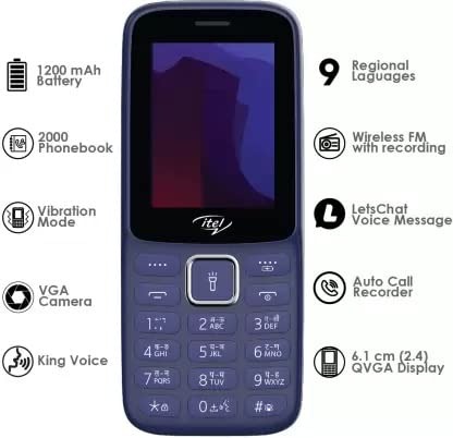  Itel it5029 Keypad mobile phone - deep blue