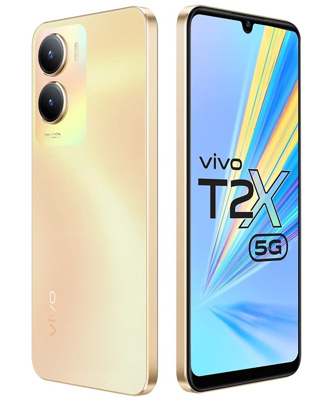 vivo T2x 5G (Marine Blue, 128 GB)  (8 GB RAM) - aurora gold, 8GB-128GB