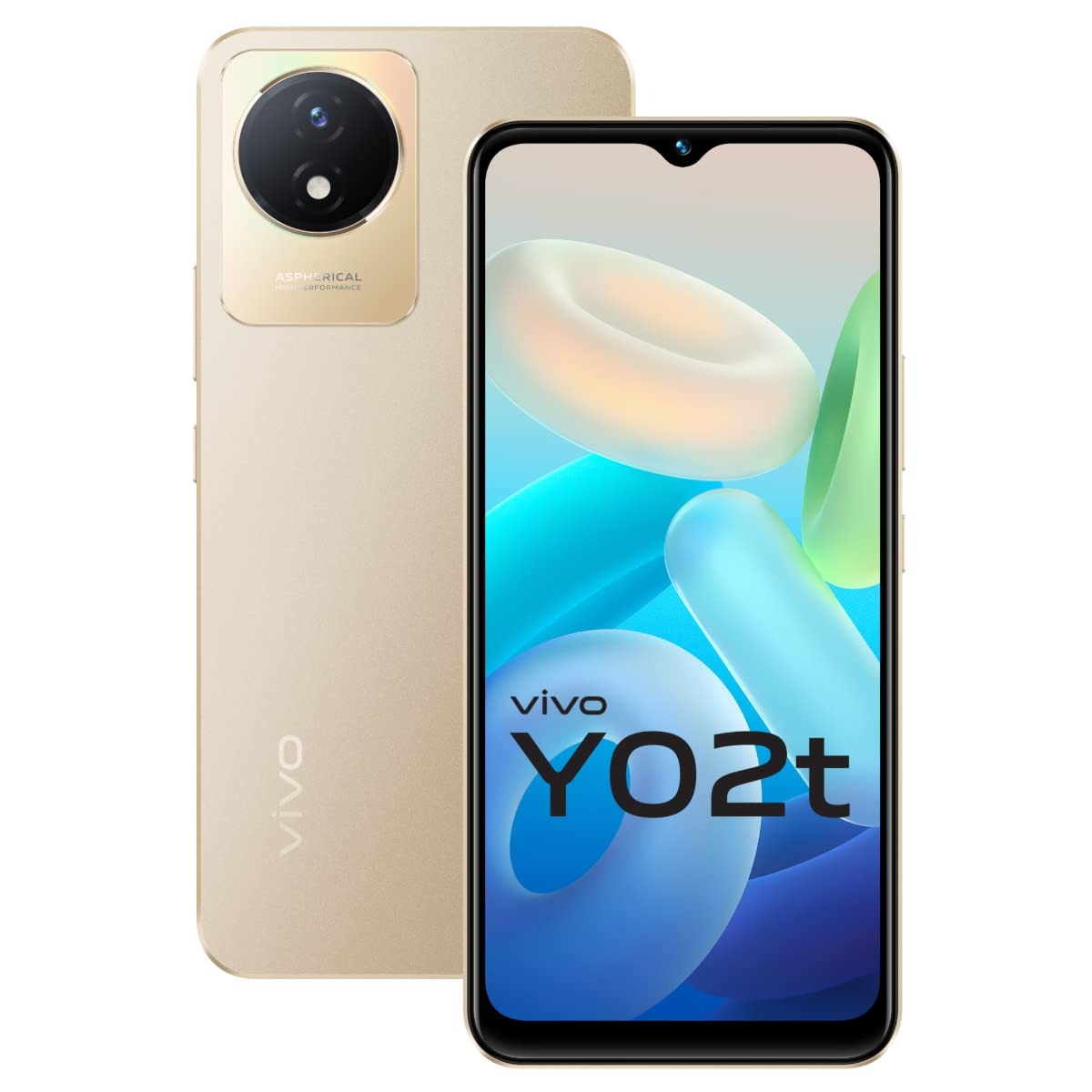 vivo Y02t (Sunset Gold, 64 GB)  (4 GB RAM) - 4GB-64GB