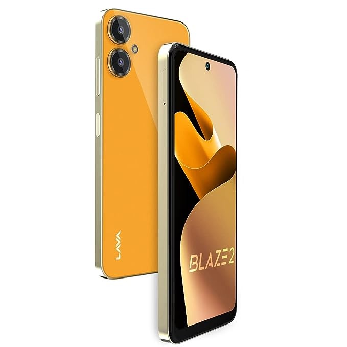 LAVA Blaze 2 (Glass Orange, 128 GB)  (6 GB RAM) - Orange, 6GB-128GB