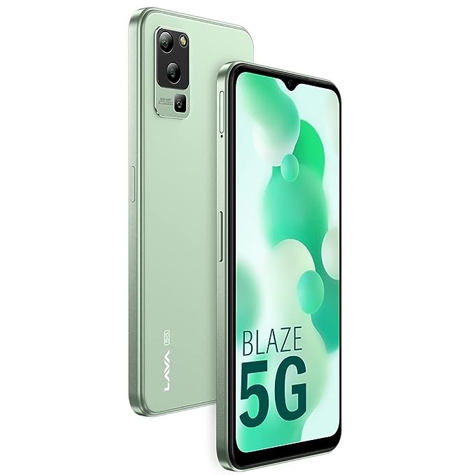 LAVA Blaze 1X 5G (Glass Green, 128 GB)  (6 GB RAM) - Green, 6GB-128GB