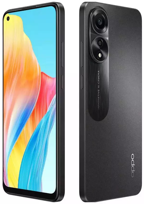 OPPO A78 (Mist Black, 128 GB)  (8 GB RAM) - Black, 8GB-128GB