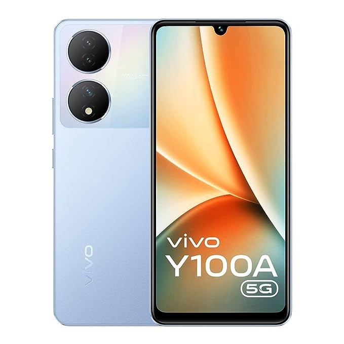 vivo Y100A 5G (Pacific Blue, 128 GB)  (8 GB RAM) - pacific blue, 8GB-128GB