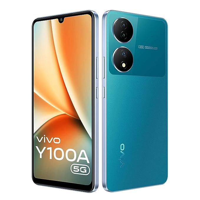 vivo Y100A 5G (Pacific Blue, 128 GB)  (8 GB RAM) - pacific blue, 8GB-128GB