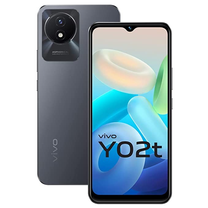 vivo Y02t (Cosmic Grey, 64 GB)  (4 GB RAM) - Cosmic Grey, 4GB-64GB