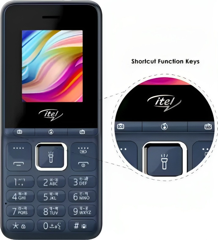  Itel it2175 (4.5cm Keypad Feature Phone - blue