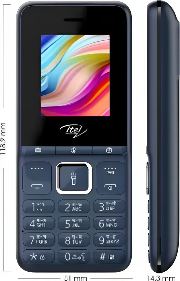  Itel it2175 (4.5cm Keypad Feature Phone - blue