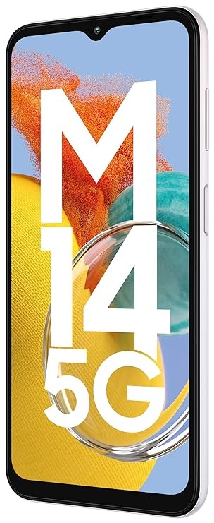 Samsung Galaxy M14 5G (ICY Silver, 4GB, 128GB Storage)  - SILVER, 4GB-128GB