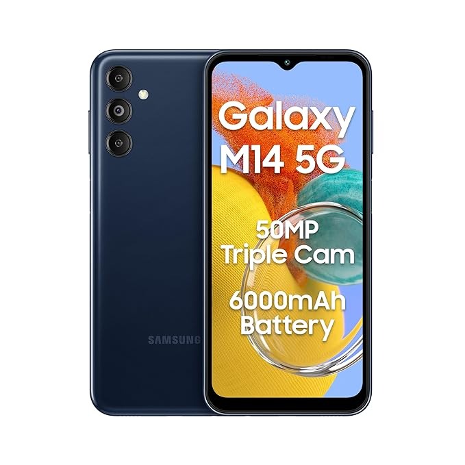 Samsung Galaxy M14 5G (Berry Blue, 4GB, 128GB Storage) - BLUE, 4GB-128GB