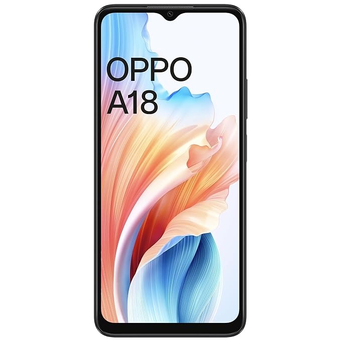 OPPO A18 (Glowing Black, 128 GB)  (4 GB RAM) - 4GB-128GB