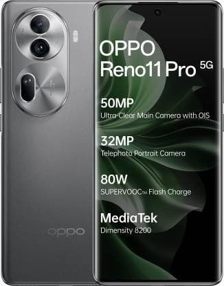 OPPO Reno11 Pro 5G (Rock Grey, 256 GB)  (12 GB RAM) - Gray, 12GB-256GB