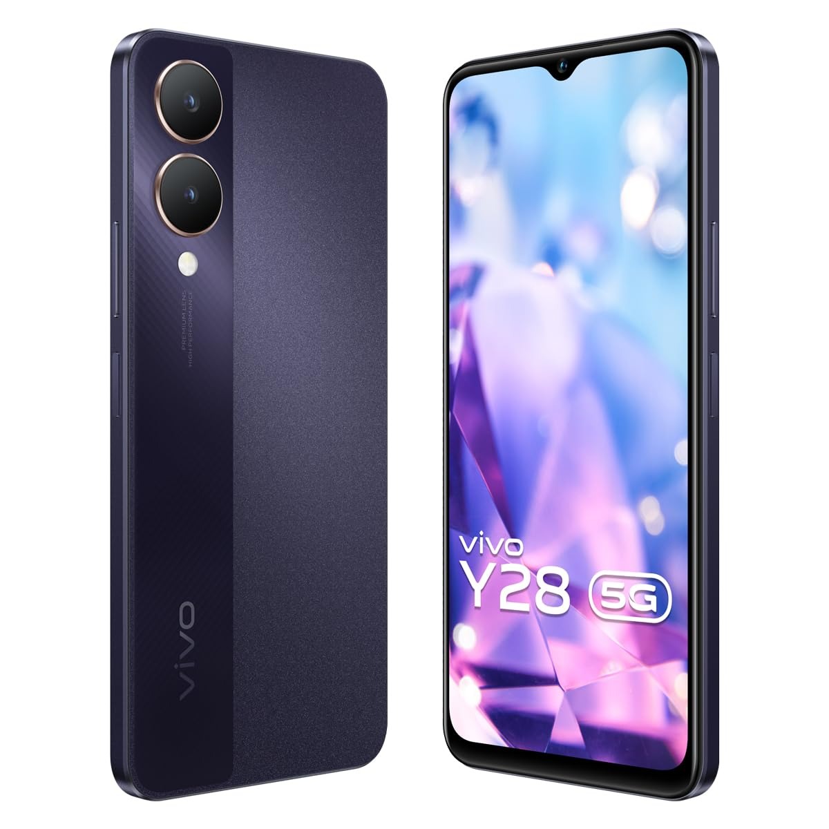 vivo Y28 5G (Crystal Purple, 6GB RAM, 128GB Storage) - crystal purple, 6GB-128GB